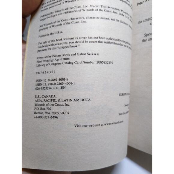 Magic The Gathering Dissension Ravnica Cycle Book 3 Paperback Novel 2006 Unused - Picture 7 of 9